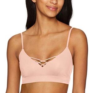 ALO Women's Interlace Pink Bralette, Small